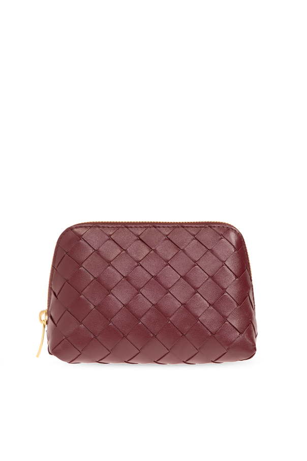 Burgundy Leather cosmetic bag Bottega Veneta Vitkac Canada